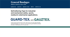 Desktop Screenshot of generalbandages.com